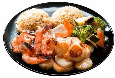 Hibachi Small Shrimp & Scallop