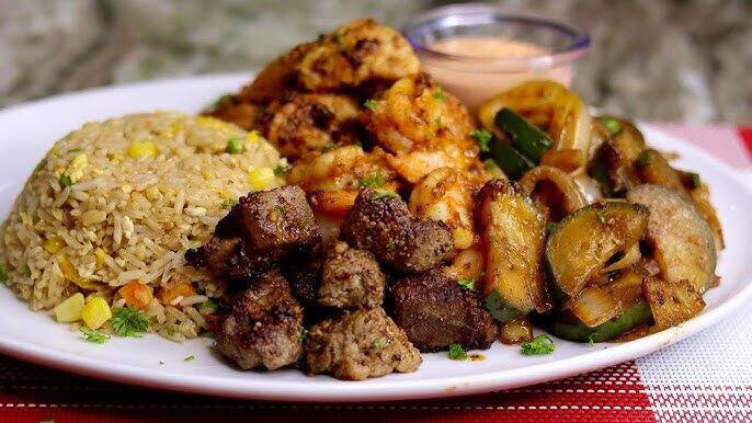Hibachi Triple Chicken & Steak & Jumbo Shrimp