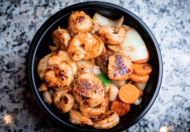 Teriyaki Small Shrimp & Scallop